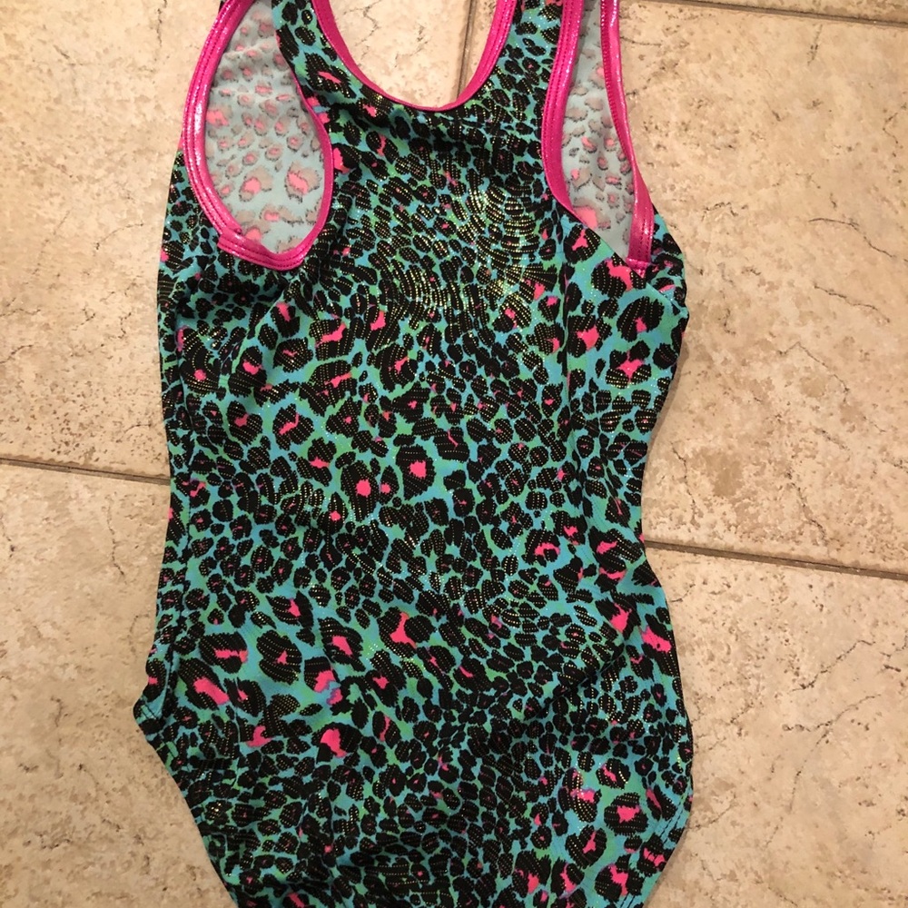 Green and Pink Alpha Factor Leotard